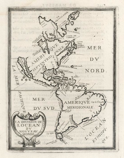 98-South America and America Map By Philip Briet