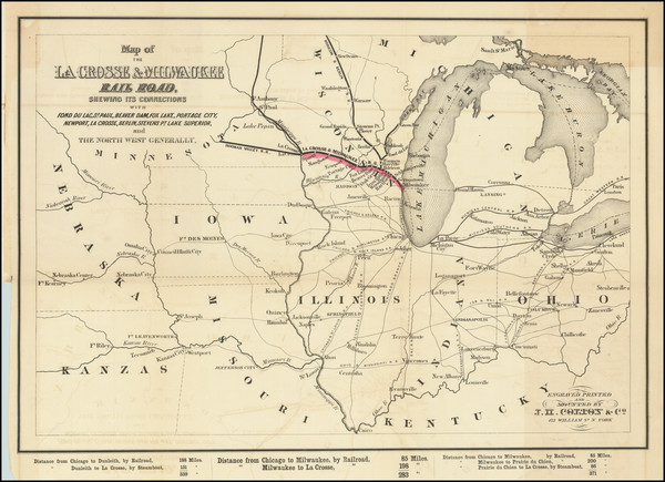 83-Midwest, Illinois, Michigan, Minnesota, Wisconsin and Rare Books Map By Daily Wisconsin Book an