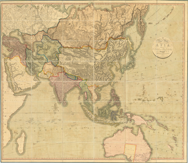 10-Asia and Australia Map By John Cary