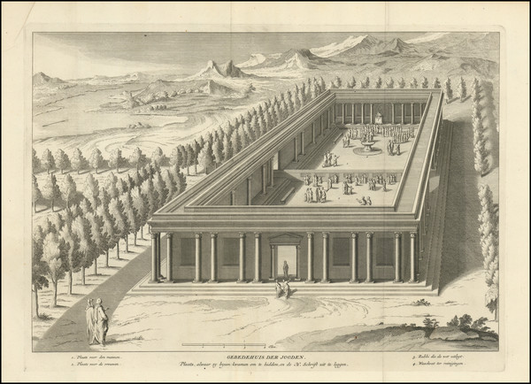 100-Holy Land Map By Augustin Calmet