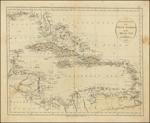 3-Florida, Caribbean and Central America Map By John Reid