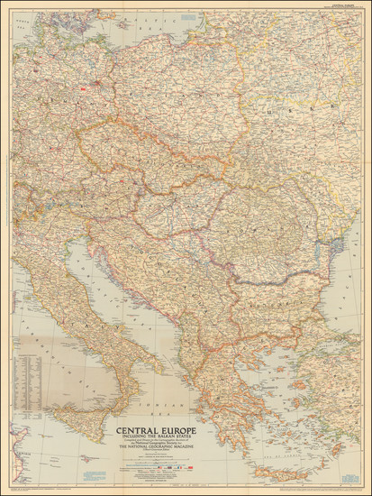 85-Europe and Central & Eastern Europe Map By National Geographic Society