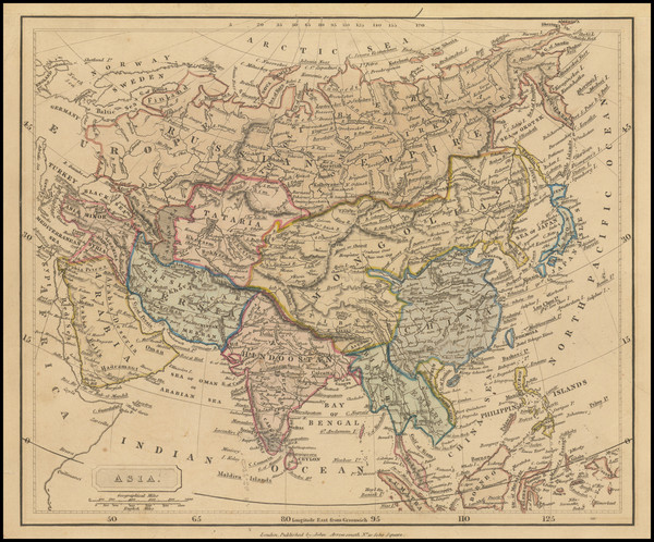 4-Asia Map By John Arrowsmith