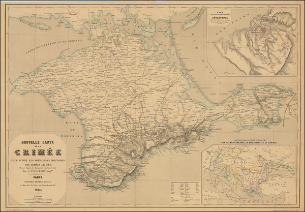 61-Russia and Ukraine Map By Alexandre Vuillemin / Garnier Frères.