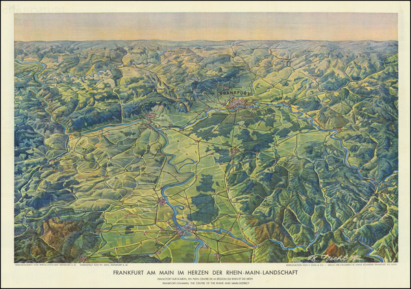 72-Mitteldeutschland Map By Ph. Diehl