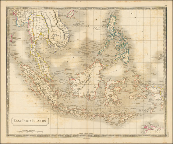 54-Southeast Asia, Philippines, Indonesia and Thailand, Cambodia, Vietnam Map By Sidney Hall