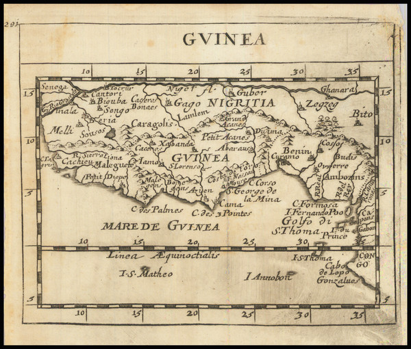 74-West Africa Map By Pierre Du Val / Johann Hoffmann