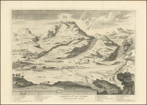 84-Holy Land Map By Augustin Calmet