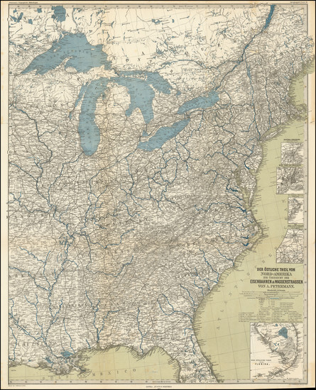 60-United States Map By Augustus Herman Petermann