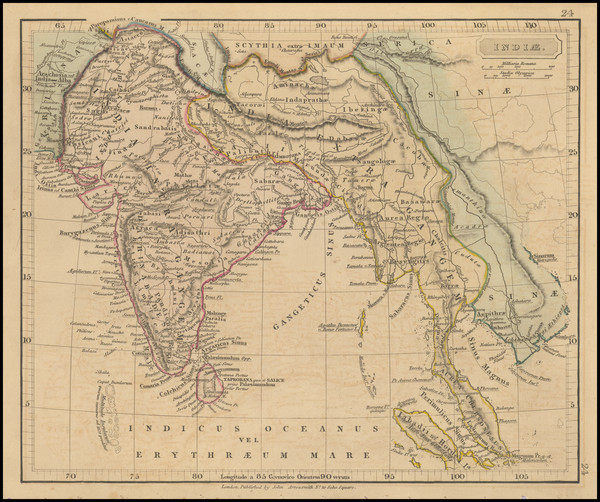 23-India and Thailand, Cambodia, Vietnam Map By John Arrowsmith