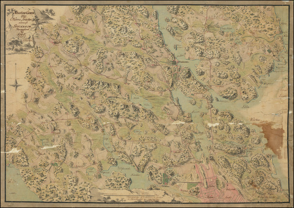 89-Sweden Map By Axel Magnus von Arbin