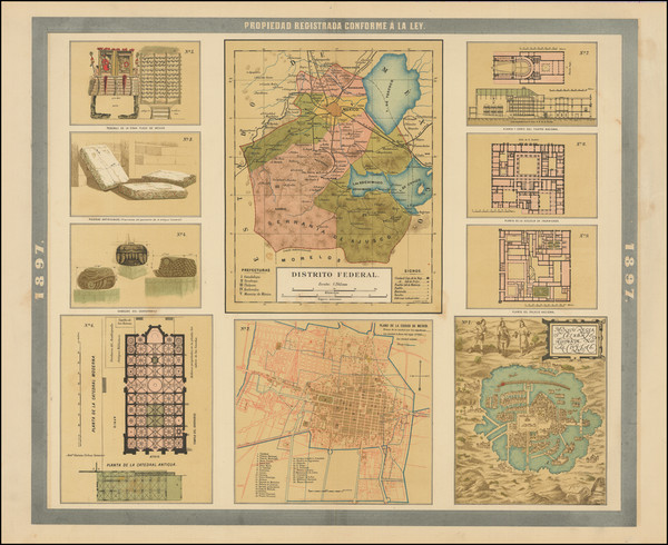 6-Mexico Map By Antonio Garcia y Cubas