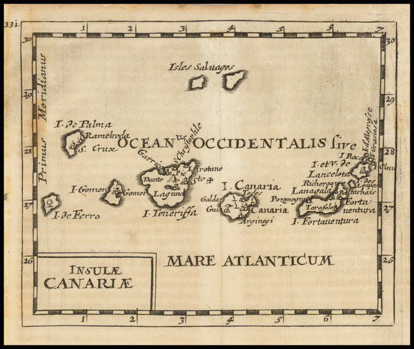 43-Spain and African Islands, including Madagascar Map By Pierre Du Val / Johann Hoffmann