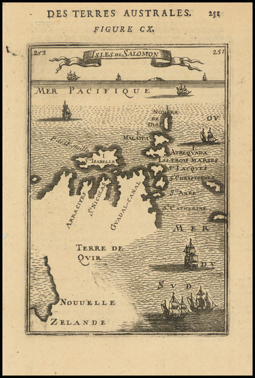 67-Australia, New Zealand and Other Pacific Islands Map By Alain Manesson Mallet