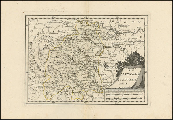 61-Ukraine Map By Franz Johann Joseph von Reilly