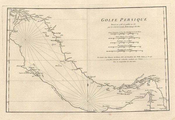 13-Asia and Middle East Map By Jean-Baptiste Bourguignon d'Anville