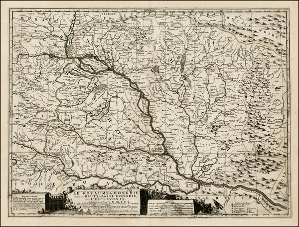 8-Hungary and Balkans Map By Vincenzo Maria Coronelli / Jean-Baptiste Nolin