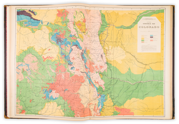 92-Colorado, Rocky Mountains, Colorado and Atlases Map By Ferdinand Vandeveer Hayden / U.S. Geolog