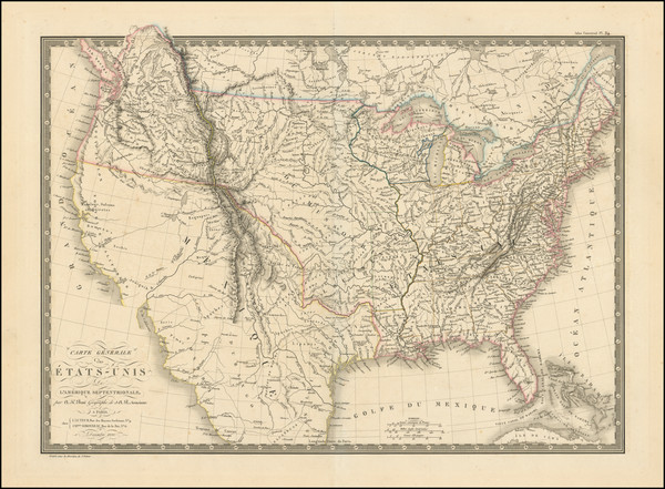 1-United States Map By Adrien-Hubert Brué