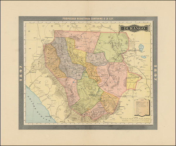 39-Mexico Map By Antonio Garcia y Cubas