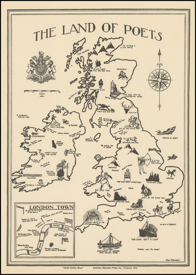 67-British Isles and Pictorial Maps Map By Clara Molendyk