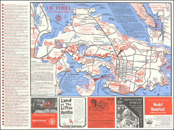 15-Pictorial Maps and British Columbia Map By Colonist Printers