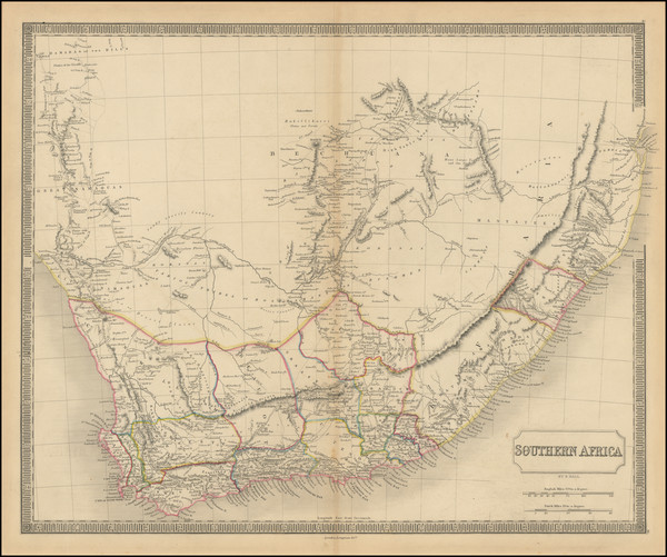 43-South Africa Map By Sidney Hall