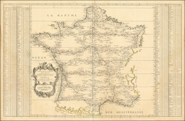 22-France Map By Cassini de Thury