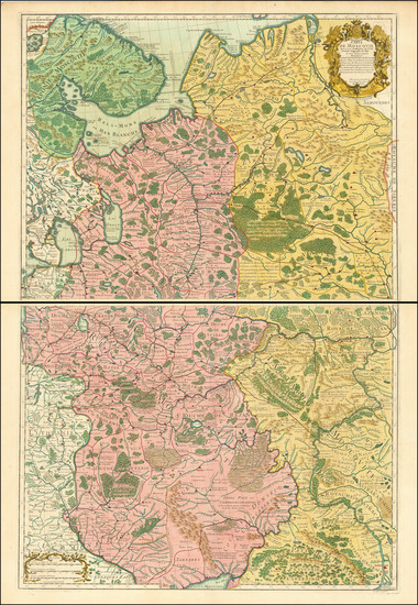 87-Russia and Ukraine Map By Joseph Nicholas de L'Isle