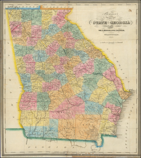 16-Georgia Map By William G. Bonner