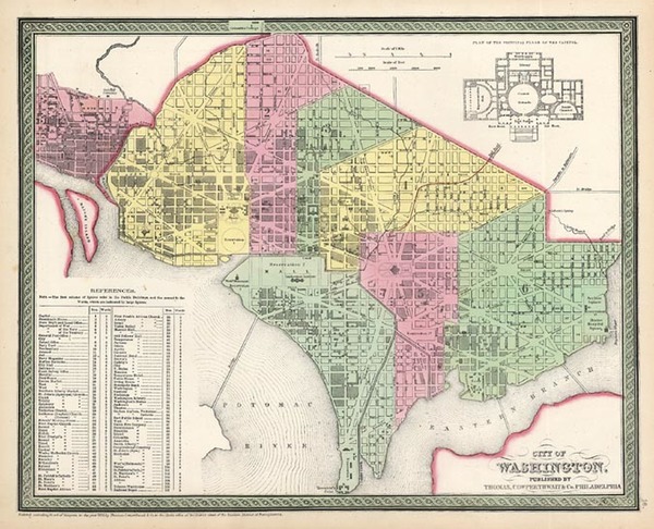 34-Mid-Atlantic Map By Thomas, Cowperthwait & Co.