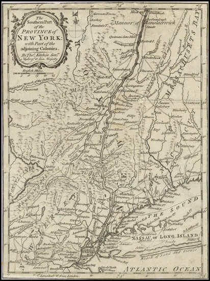 92-New York State and American Revolution Map By London Magazine