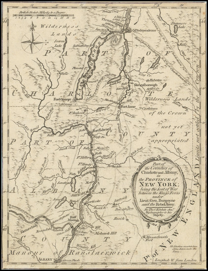 32-New York State Map By London Magazine