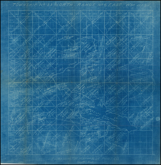 16-Washington Map By Washington Map and Blue Print Co.