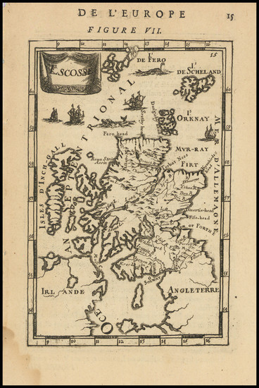 2-Scotland Map By Alain Manesson Mallet