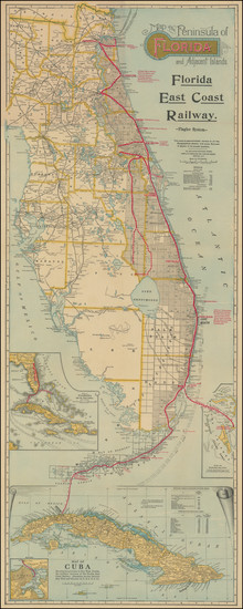 86-Florida Map By Matthews-Northrup & Co.