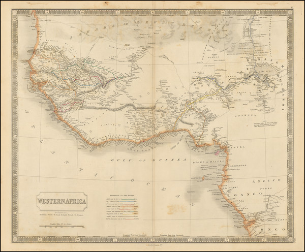 37-West Africa Map By Sidney Hall