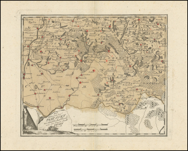 25-Poland and Norddeutschland Map By Franz Johann Joseph von Reilly