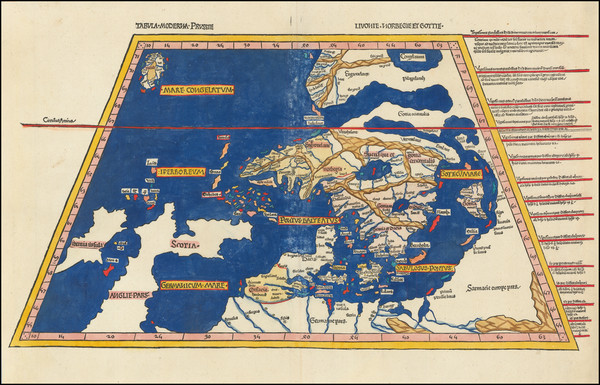 86-Scandinavia and Iceland Map By Lienhart Holle / Johann Reger