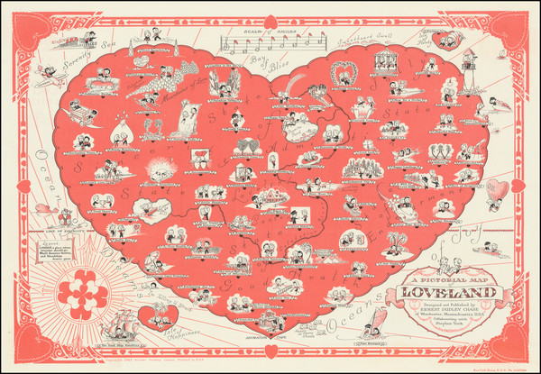 79-Pictorial Maps and Curiosities Map By Ernest Dudley Chase