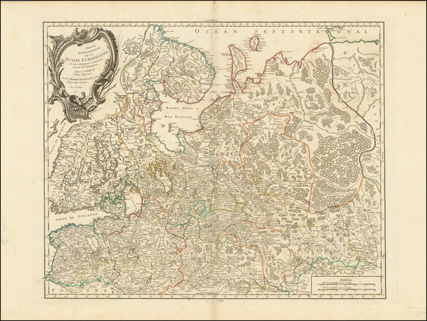 9-Russia and Russia in Asia Map By Gilles Robert de Vaugondy