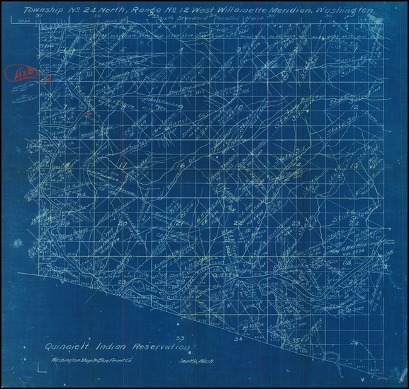 15-Washington Map By Washington Map and Blue Print Co.