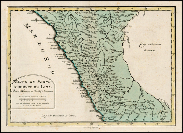 83-South America and Peru & Ecuador Map By A. Krevelt
