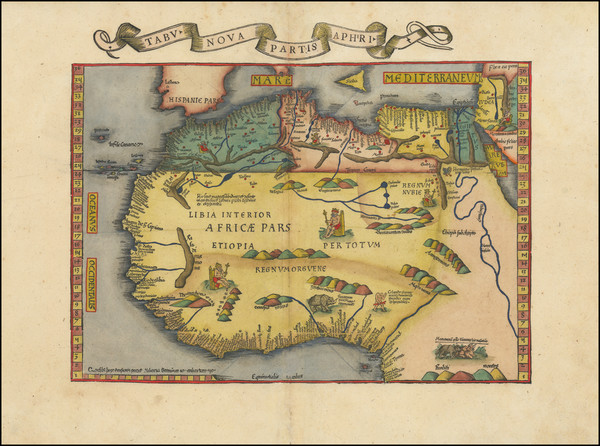 23-Africa, North Africa and West Africa Map By Lorenz Fries