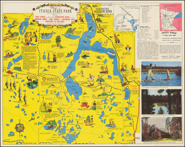 14-Minnesota and Pictorial Maps Map By Frank Antoncich