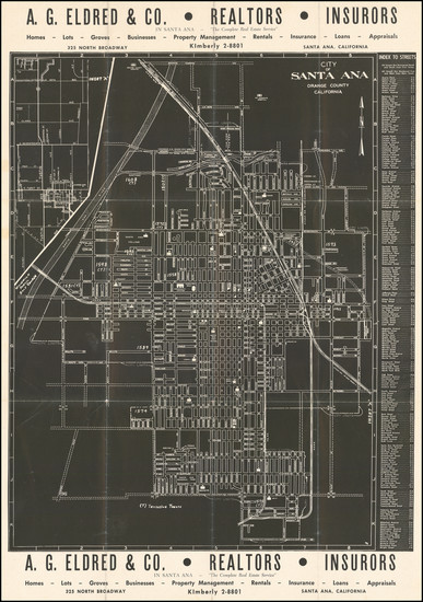 18-Other California Cities Map By A.G. Eldred & Co.