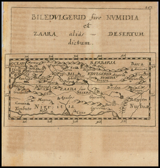 56-North Africa Map By Pierre Du Val / Johann Hoffmann