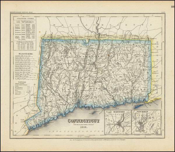 31-Connecticut Map By Joseph Meyer