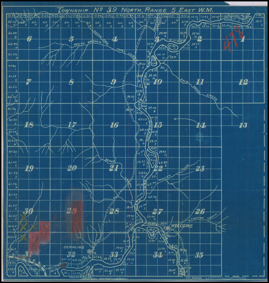 48-Washington Map By Washington Map and Blue Print Co.