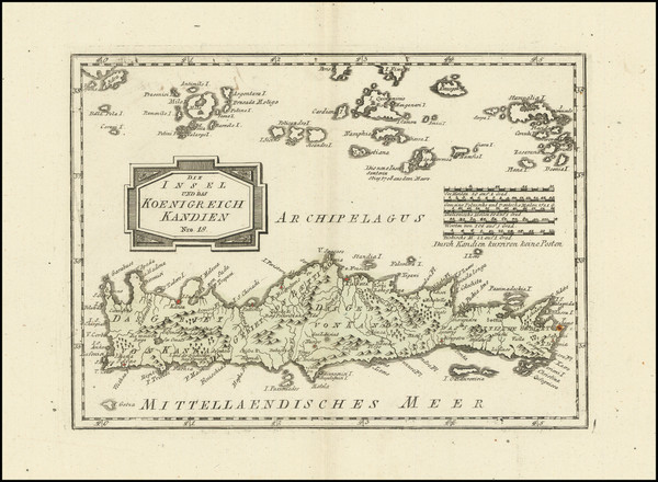20-Greece Map By Franz Johann Joseph von Reilly